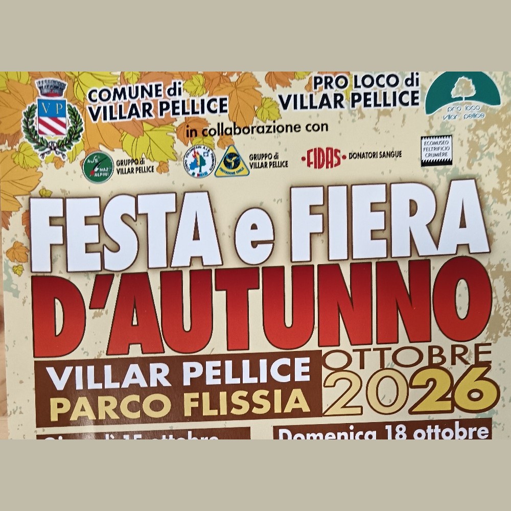 Festa e Fiera d’Autunno Villar Pellice 2026